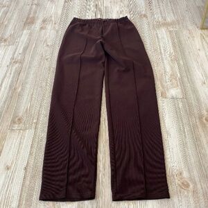 Women’s high rise brown straight leg pants size small